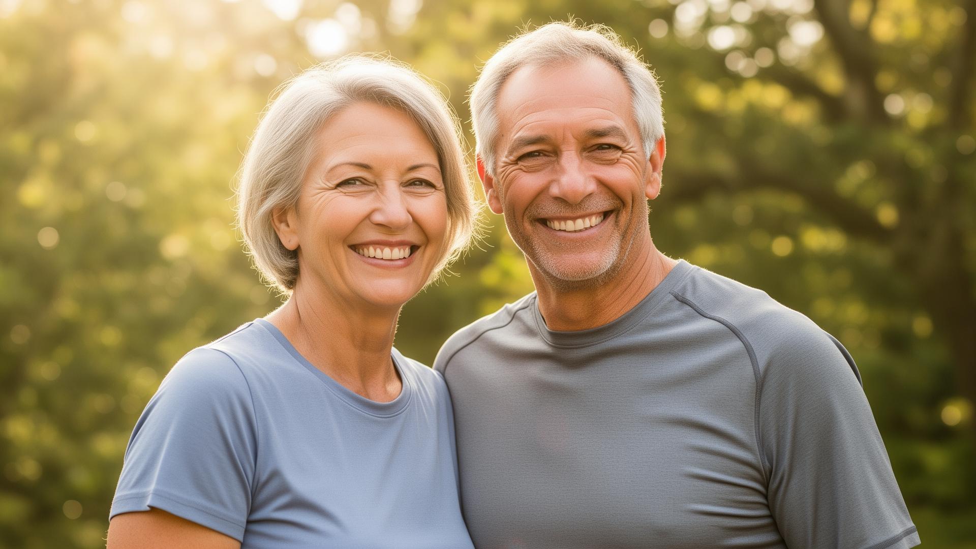 Happy, healthy adults enjoying life